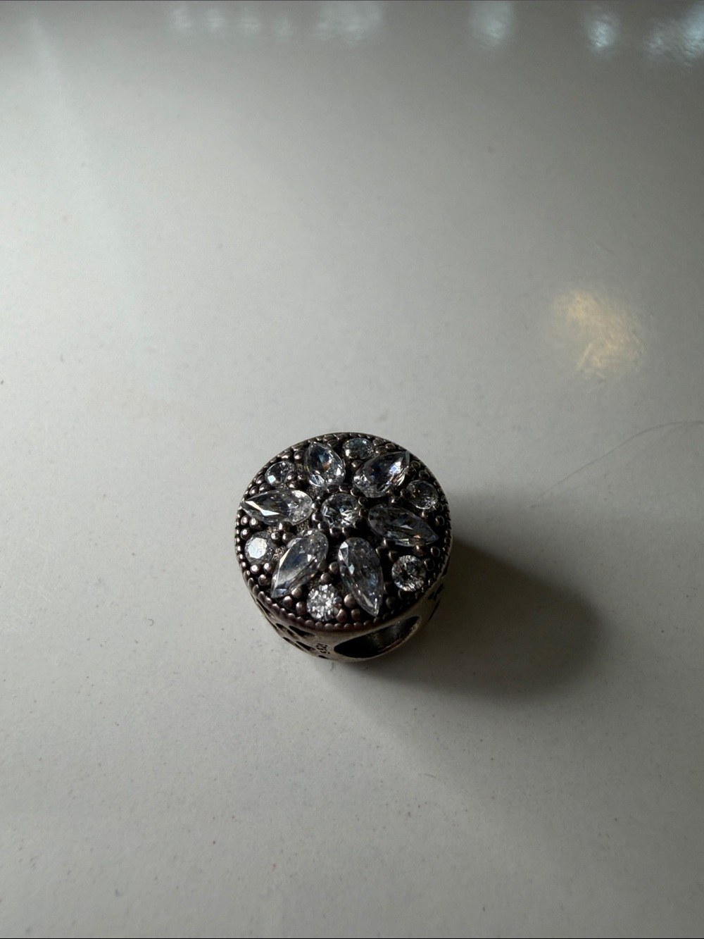 pandora snowflake Charm Bead